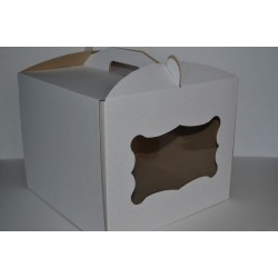 Коробка для торта з вікном 250х250х300