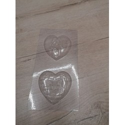 Пластикова форма для шоколаду Серця закоханих