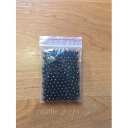 Цукрові кульки чорний перламутр 5 мм