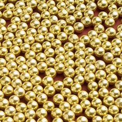 Сахарные шарики золото 6 мм