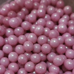 Цукрові кульки рожевий перламутр 5 мм
