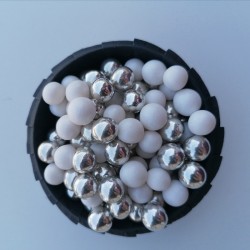  Цукрові кульки мікс білий з сріблом