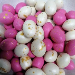 Яйця шоколадні з мигдалем мікс "Рожевий" (3од/уп)