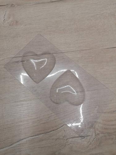 Пластиковая форма для шоколада Сердце пара