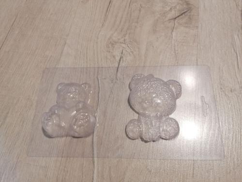 Пластиковая форма для шоколада Медвежата