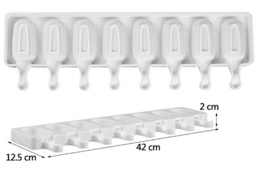 Форма силиконовая Эскимо 8 шт 