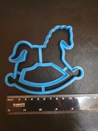 Вирубка пластик Лошадка качалка  №2 12 см