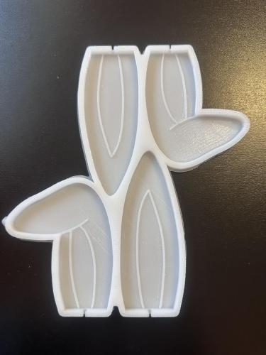 Молд силіконовий для льодяників Вушки зайчика